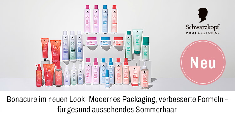Bonacure im neuen Look Modernes Packaging verbesserte Formeln für gesund aussehendes Sommerhaar