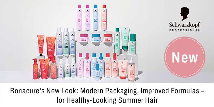 Bonacure s New Look Modern Packaging Improved Formulas for Healthy Looking Summer Hair