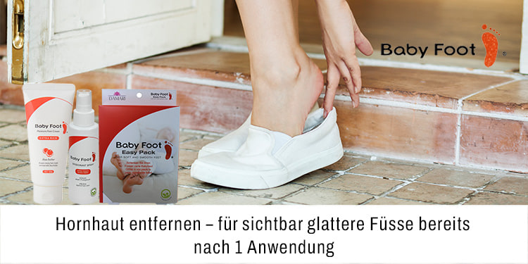 Hornhaut entfernen für sichtbar glattere Füsse bereits nach einer Anwendung