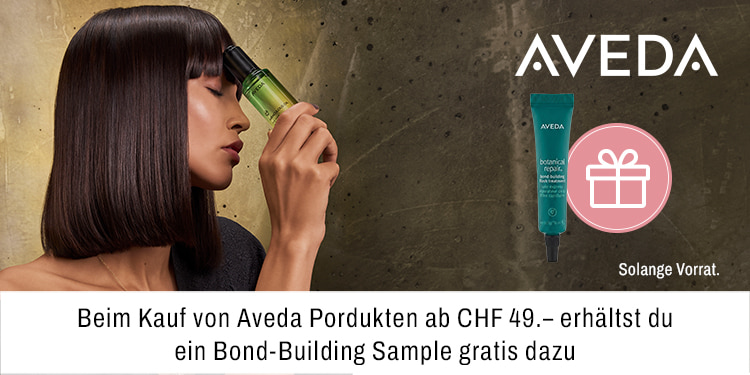 Beiim Kauf von Aveda Produkten ab CHF 49 erhältst du ein Bod Building Sample gratis dazu