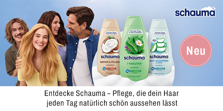 Entdecke Schauma Pflege die dein Haar jeden Tag natürlich schön aussehen lässt