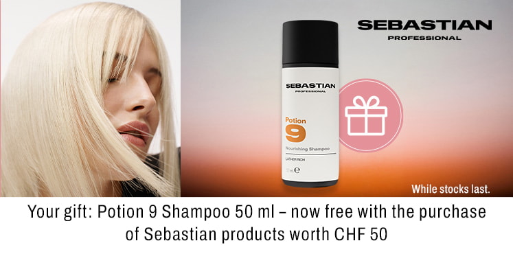Your gift: Potion 9 Shampoo 50 ml - now free with the purchase of Sebastian products worth CHF 50
