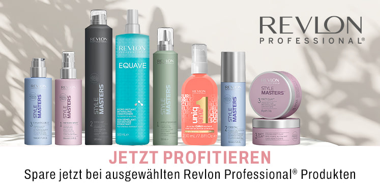 Spare jetzt bei ausgewählten Revlon Professional Produkten