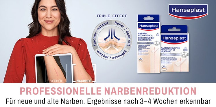 Für neue und alte Narben. Ergebnisse nach 3-4 Wochen erkennbar