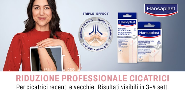 Per cicatrici recenti e vecchie. Risultati visibili in 3-4 sett