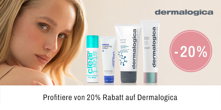 Profitiere von 20% Rabatt auf Dermalogica