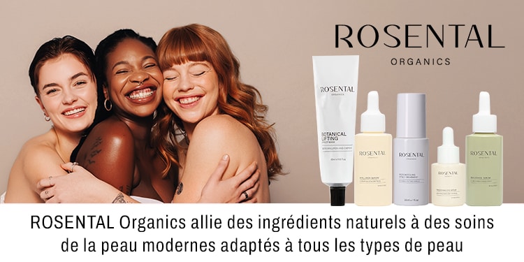 ROSENTAL Organics allie des ingredients naturels a des soins de la peau moderns adaptes a tous les types de peau