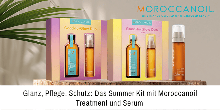 Glanz Pflege Schutz Das Summer Kit mit Moroccanoil Treatment und Serum