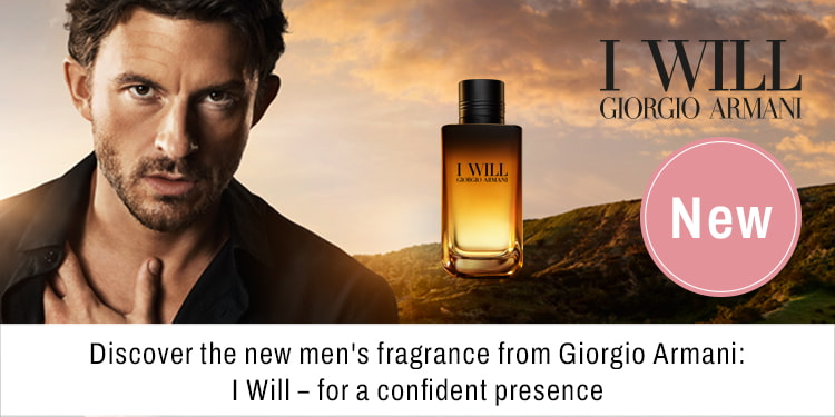 Discover the new mens fragrance from Giorgio Armani I Will for a confident presence