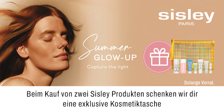 Beim Kauf von zwei Sisley Produkten schenken wir dir eine exklusive Kosmetiktasche