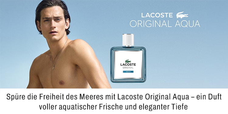 Spüre die Freiheit des Meeres mit Lacoste Original Aqua ein Duft voller aquatischer Frische und eleganter Tiefe