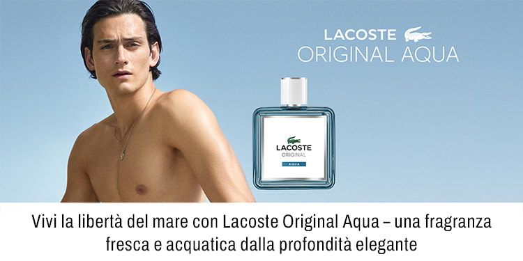 Vivi la liberta del mare con Lacoste Original Aqua una fragranza fresca e acquatica dalla profondita elegante