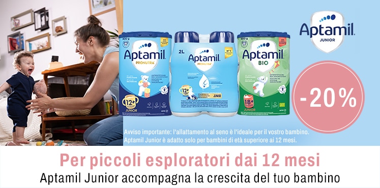 Aptamil Junior accompagna la crescita del tuo bambino