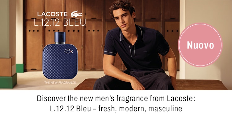 Discover the new mens fragrance from Lacoste L1212 Bleu fresh modern and masuline