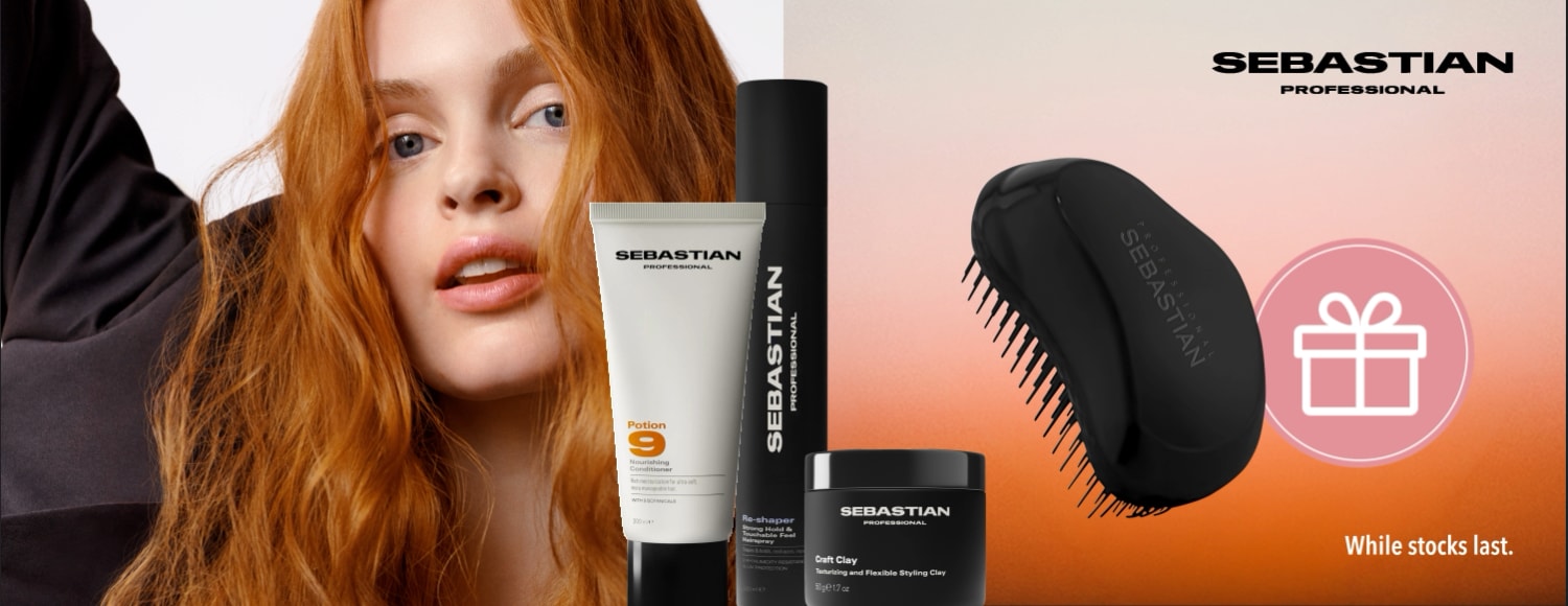 When you spend CHF 50 or more on Sebastian products youll receive a free hairbrush