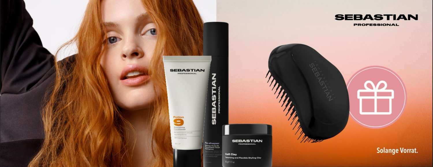 Beim Kauf von Sebastian Produkten ab CHF 50 erhaeltst du eine Haarbuerste geschenkt