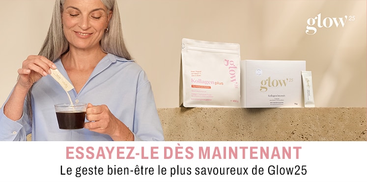 Essayez-le dès maitenant Le geste bien-être le plus savoureux de Glow25