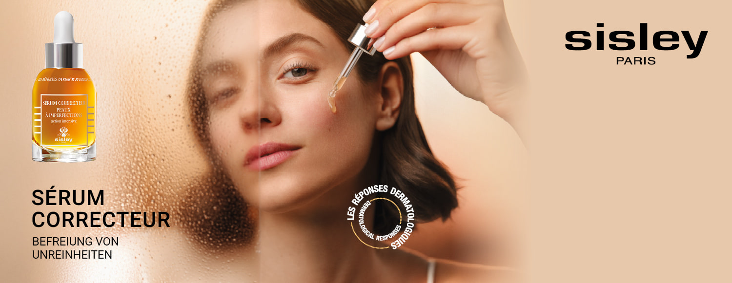 Entdecke die Neuheit von Sisley Serum Correcteur aus der Les Reponses Dermatalogiques Linie für ein ebenmässigeres Hautbild