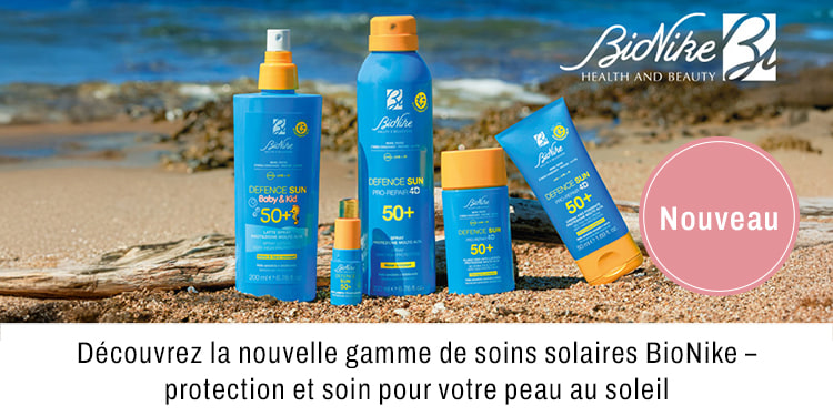 Découvrez la nouvelle gamme de soins solaires Bionike protection et soin pour votre peau au soleil