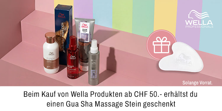 Beim Kauf von Wella Produkten ab 50 Franken erhaeltst du einen Gua Sha Massage Stein geschenkt