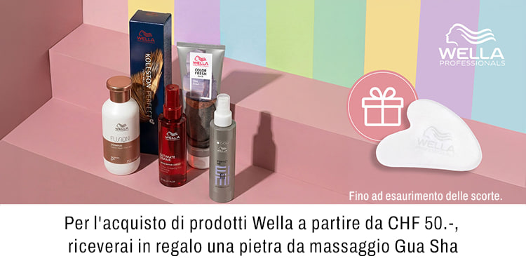 Per l acquisto di prodotti Wella a partire da CHF 50 riceverai in regalo una pietra da massaggio Gua Sha