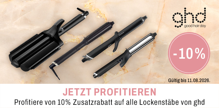 Profitiere von 10% Zusatzrabatt auf alle Lockenstäbe von ghd