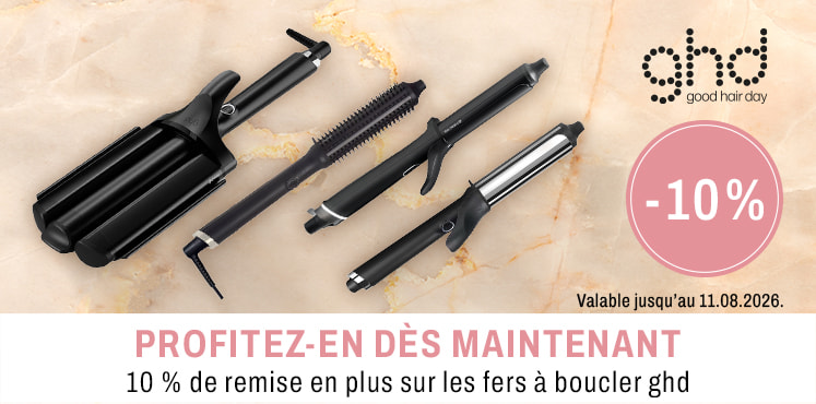 10 % de remise en plus sur les fers à boucler ghd