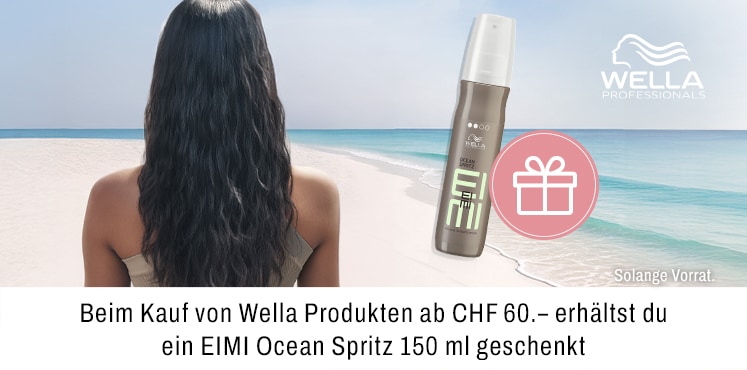 Beim Kauf von Wella Produkten ab CHF 60 erhältst du ein EIMI Ocean Spritz 150 ml geschenkt
