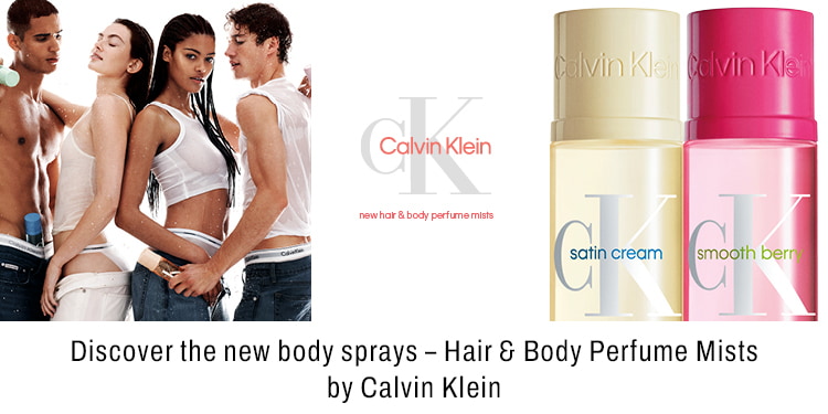 Discover the new body sprays Hair and Body Perfume Mists by Calvin Klein