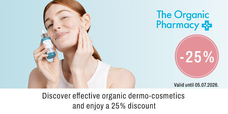 Discover effective organic dermo-cosmetics and enjoy a 25% discount