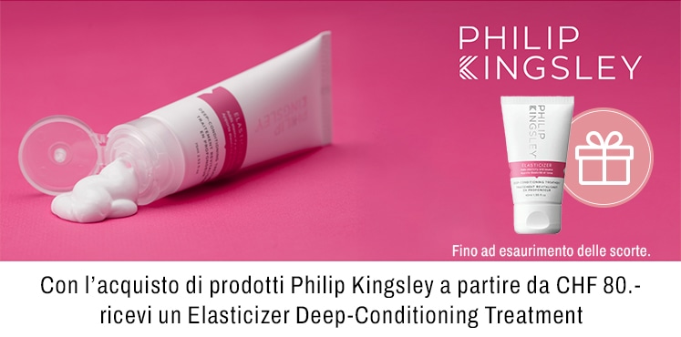 Con l\'acquisto di prodotti Philip Kingsley a partire da CHF 80.- ricevi un Elasticizer Deep-Conditioning Treatment