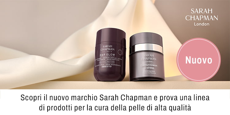 Scorpi il nuovo marchio Sarah Chapman e prova una linea di prodotti la cura della pelle di alta qualita