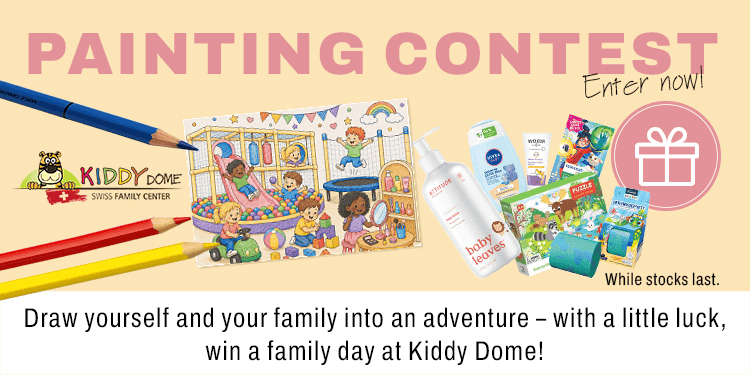Draw yourself and your family into an adventure – with a wlittle luck, win a family day at Kiddy Dome!