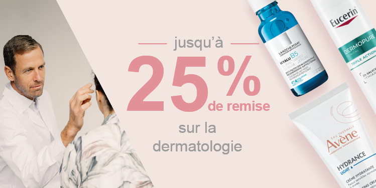 jusqu a 25 pour cent de remise sur la dermatalogie