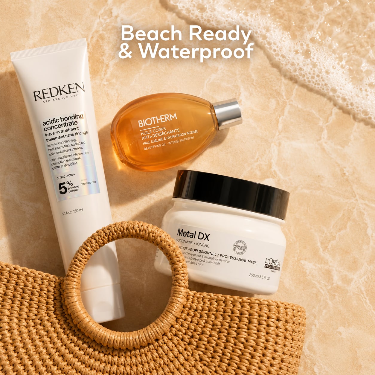 Redken, Biotherm und L’Oréal Professionnel Sommerprodukte für gepflegtes Haar und Beach-Looks.