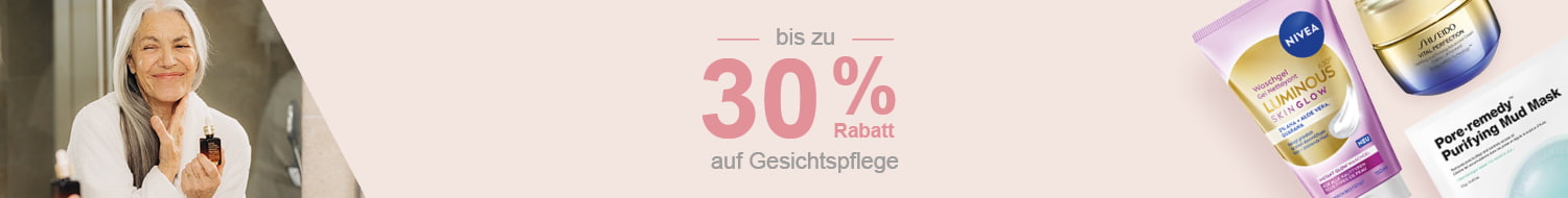 Beauty Weeks: Bis zu -30% auf Gesichtspflege Produkte