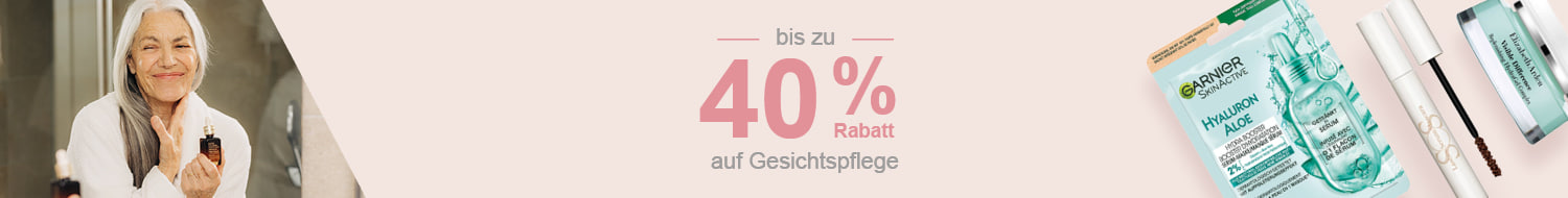 Beauty Weeks: Bis zu -40% auf Gesichtspflege Produkte