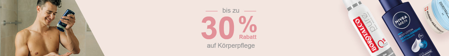 Beauty Weeks: Bis zu -30% auf Körperpflege Produkte
