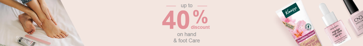 Beauty Weeks: up to -40% off hand and foot care products
