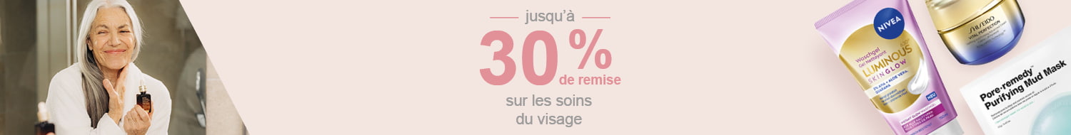 Beauty Weeks : jusqu\'à -30 % sur les produits de soins du visage