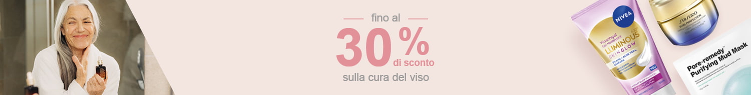 Beauty Weeks: up to -30% off facial care products