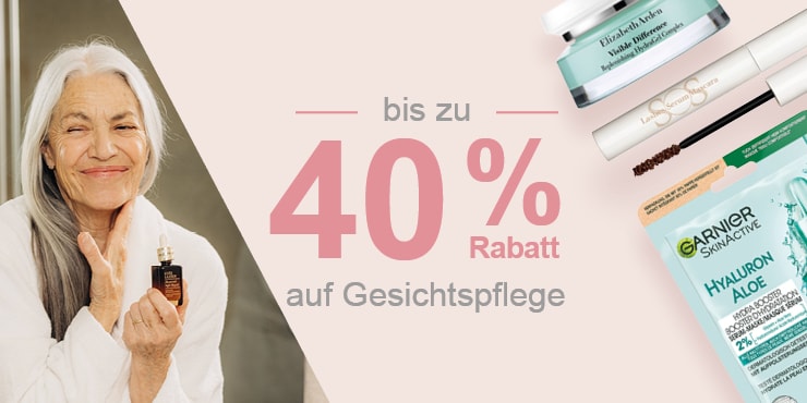 Beauty Weeks: Bis zu -40% auf Gesichtspflege Produkte