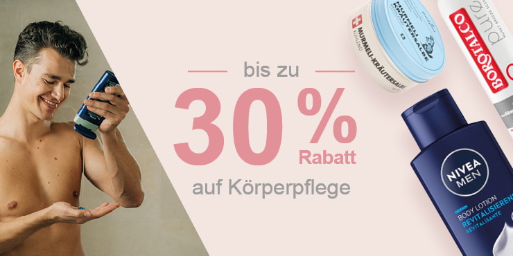Beauty Weeks: Bis zu -30% auf Körperpflege Produkte