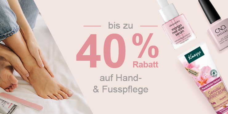 Beauty Weeks: Bis zu -40% auf Hand- & Fusspflege Produkte
