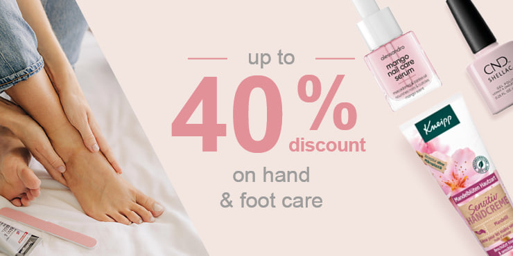 Beauty Weeks: up to -40% off hand and foot care products