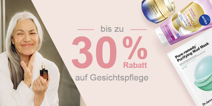 Beauty Weeks: Bis zu -30% auf Gesichtspflege Produkte