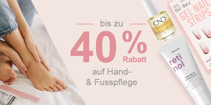 Beauty Weeks: Bis zu -40% auf Hand- & Fusspflege Produkte