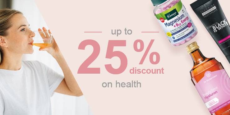 Beauty Weeks: up to -25% off health products