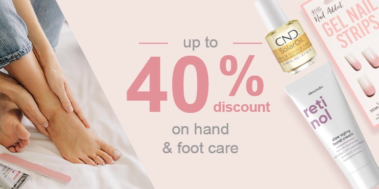Beauty Weeks: up to -40% off hand and foot care products