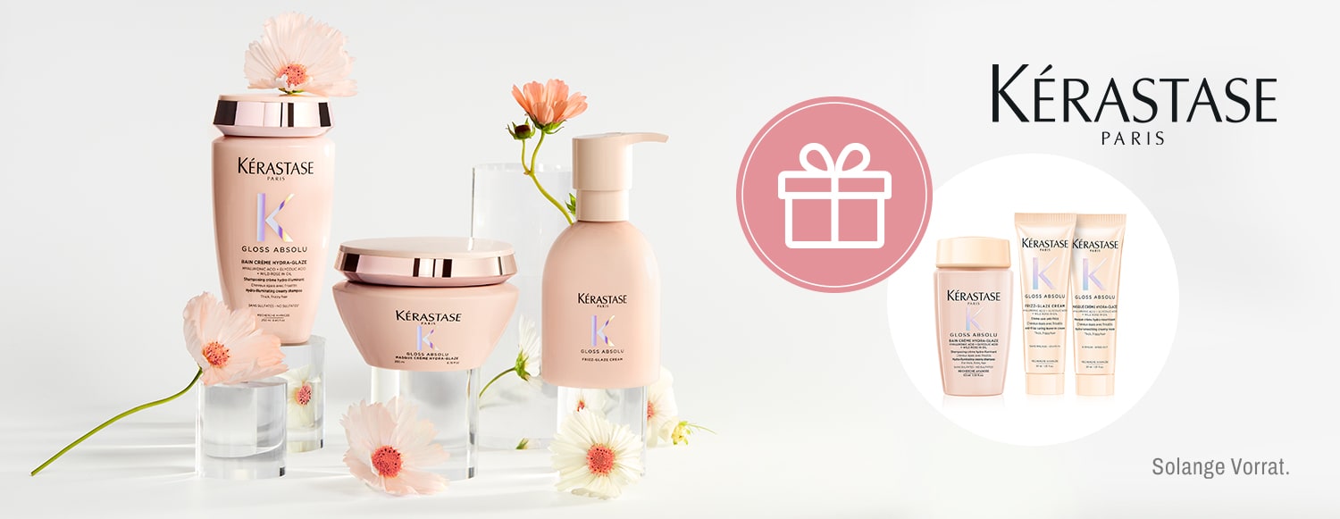 Beim Kauf von Kerastase Produkten ab CHF 99 erhältst du drei tolle Geschenke